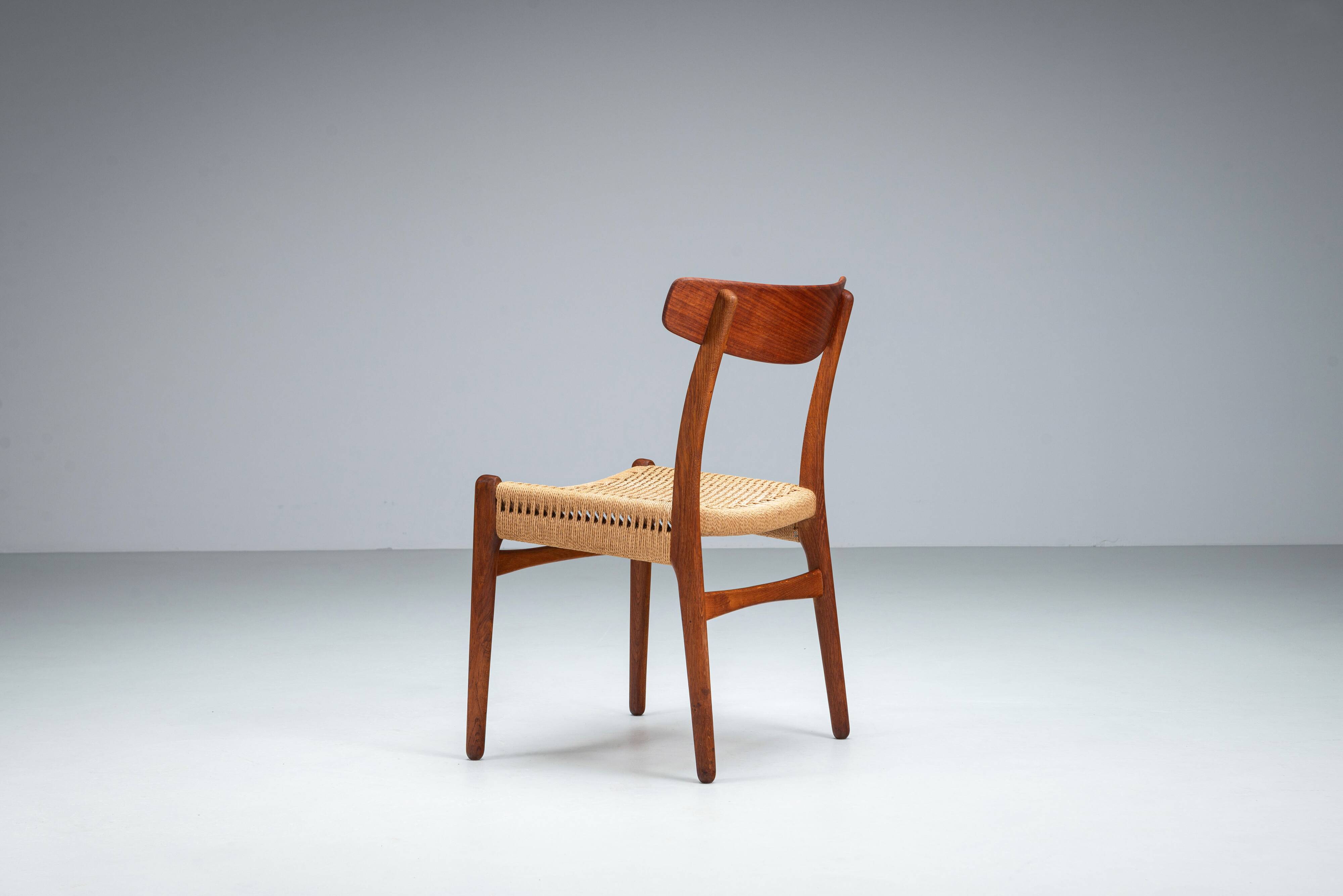 Hans J. Wegner set of four CH23 dining chairs