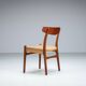 Hans J. Wegner set of four CH23 dining chairs