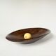 Carved solid wood cup, vintage 1960