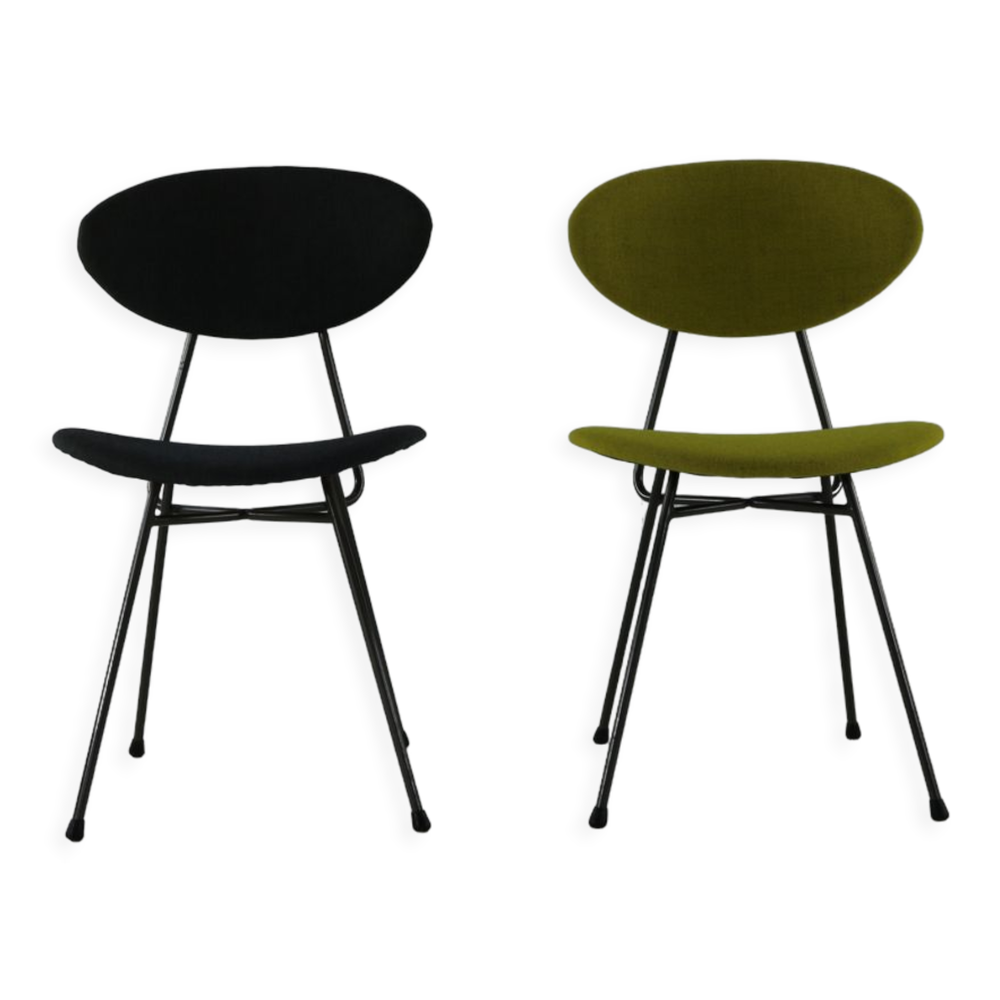 Set of two dining chairs designed in 1955 by Rob Parry and Emile Truijen