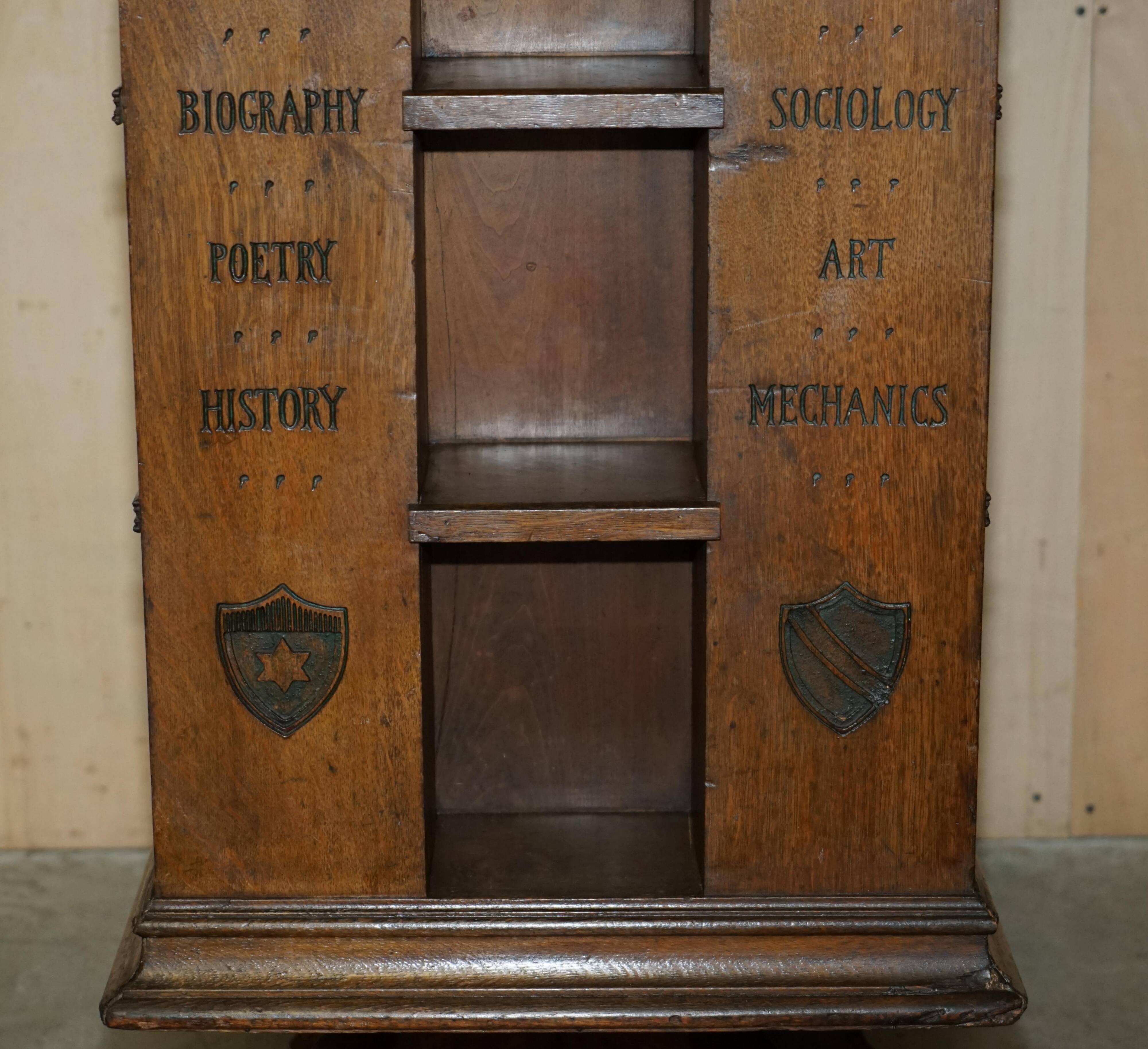 Antique rotating bookcase by Seymour Easton 1859-1916