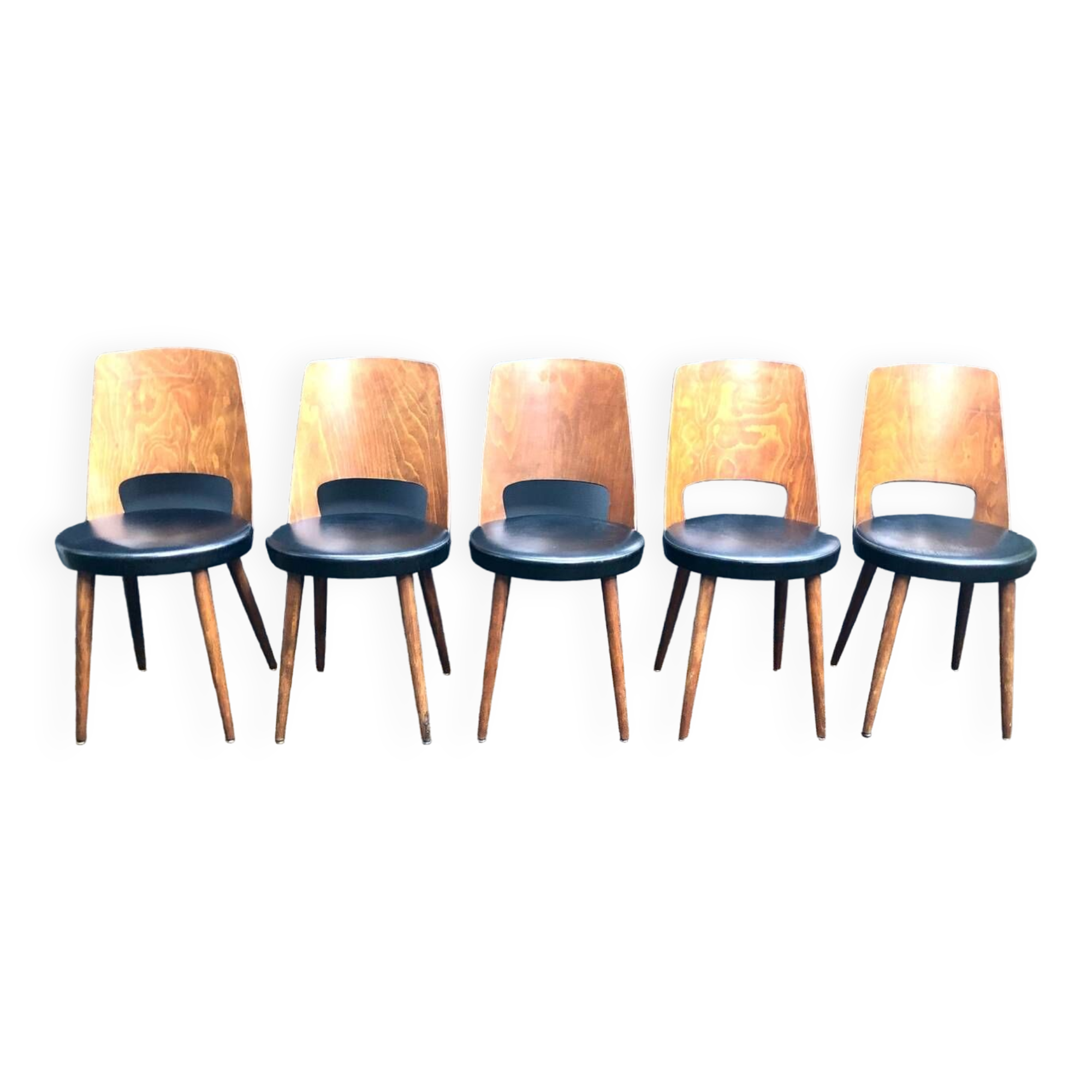 Set de 5 chaises Baumann Mondor