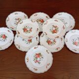 10 assiettes à dessert Arcopal "Ronsard"