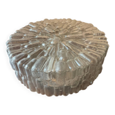 Vintage ceiling or wall light in molded glass