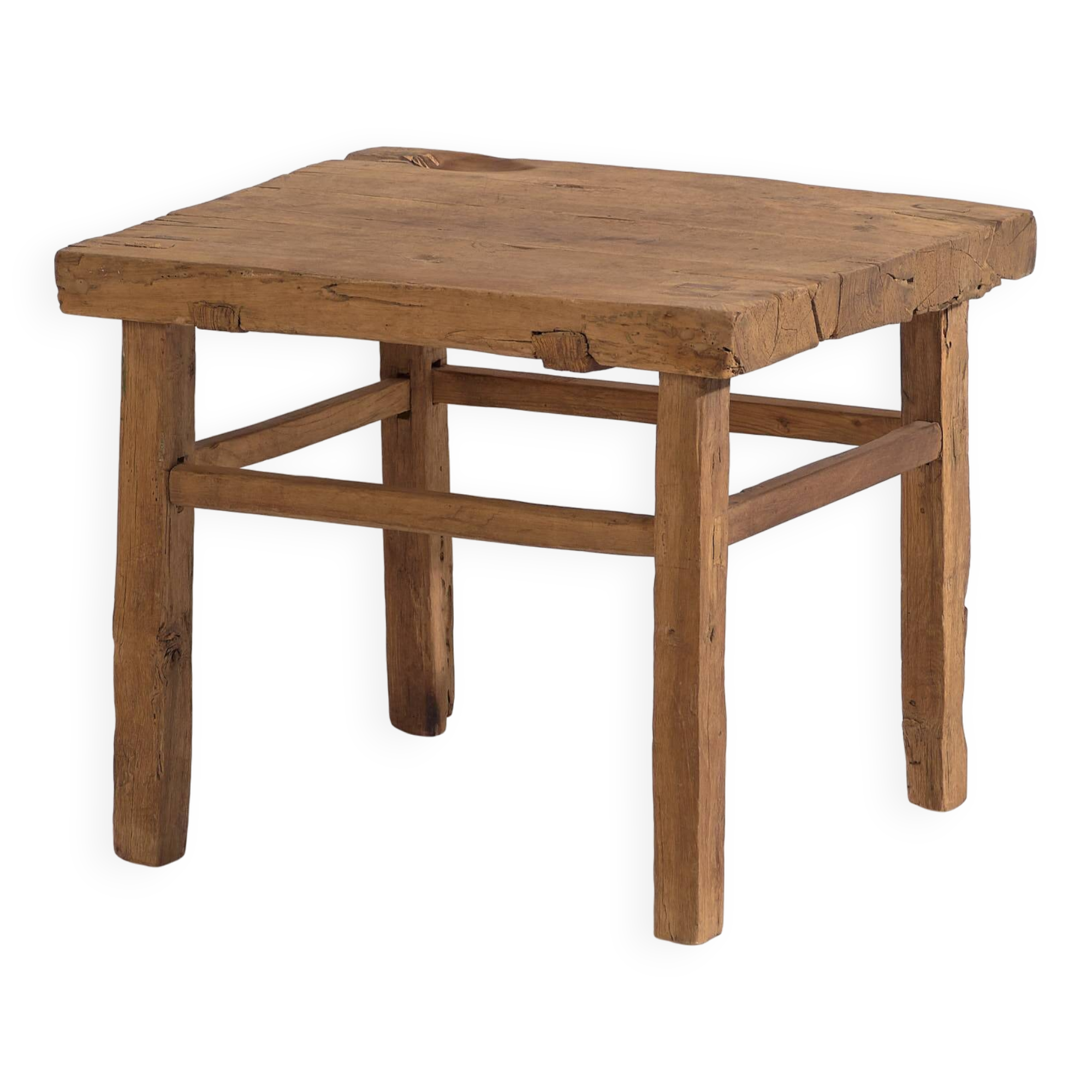 Antique square side table (c.1920) #9