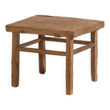 Antique square side table (c.1920) #9