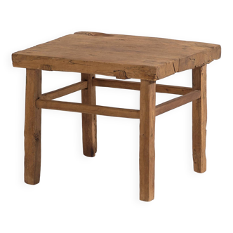 Antique square side table (c.1920) #9