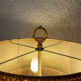 Bouillotte lamp with bronze candlesticks