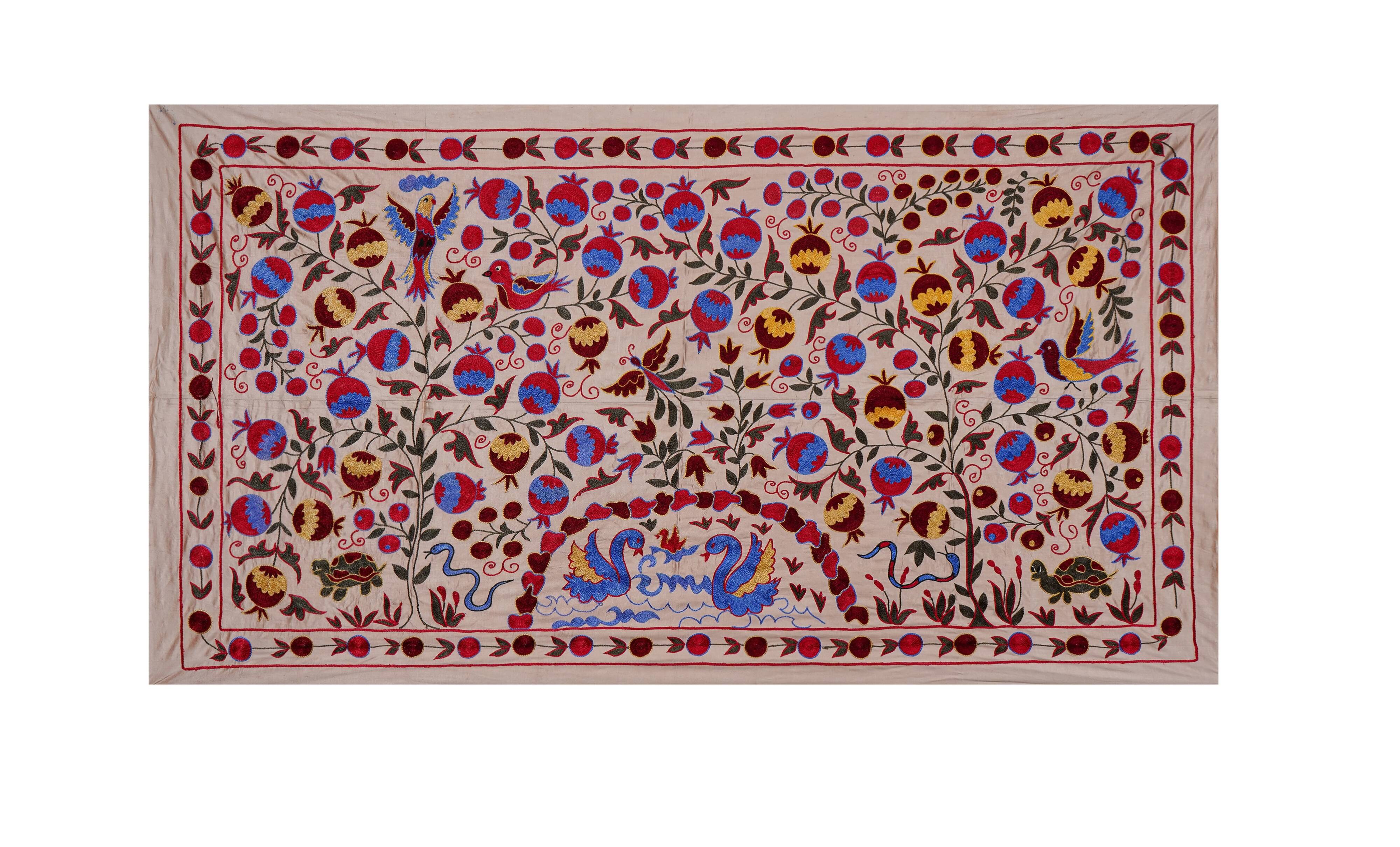 Hand-knotted rug, vintage Turkish rug 104x185 cm