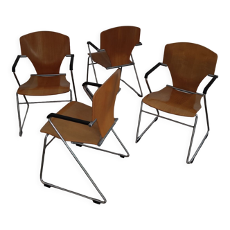 Ensemble de 4 chaises, modèle egoa 300