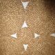 Vintage threshold carpet in straw but