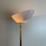 Brass & Opaline Floor Lamp by Milan, Spain, 1980s