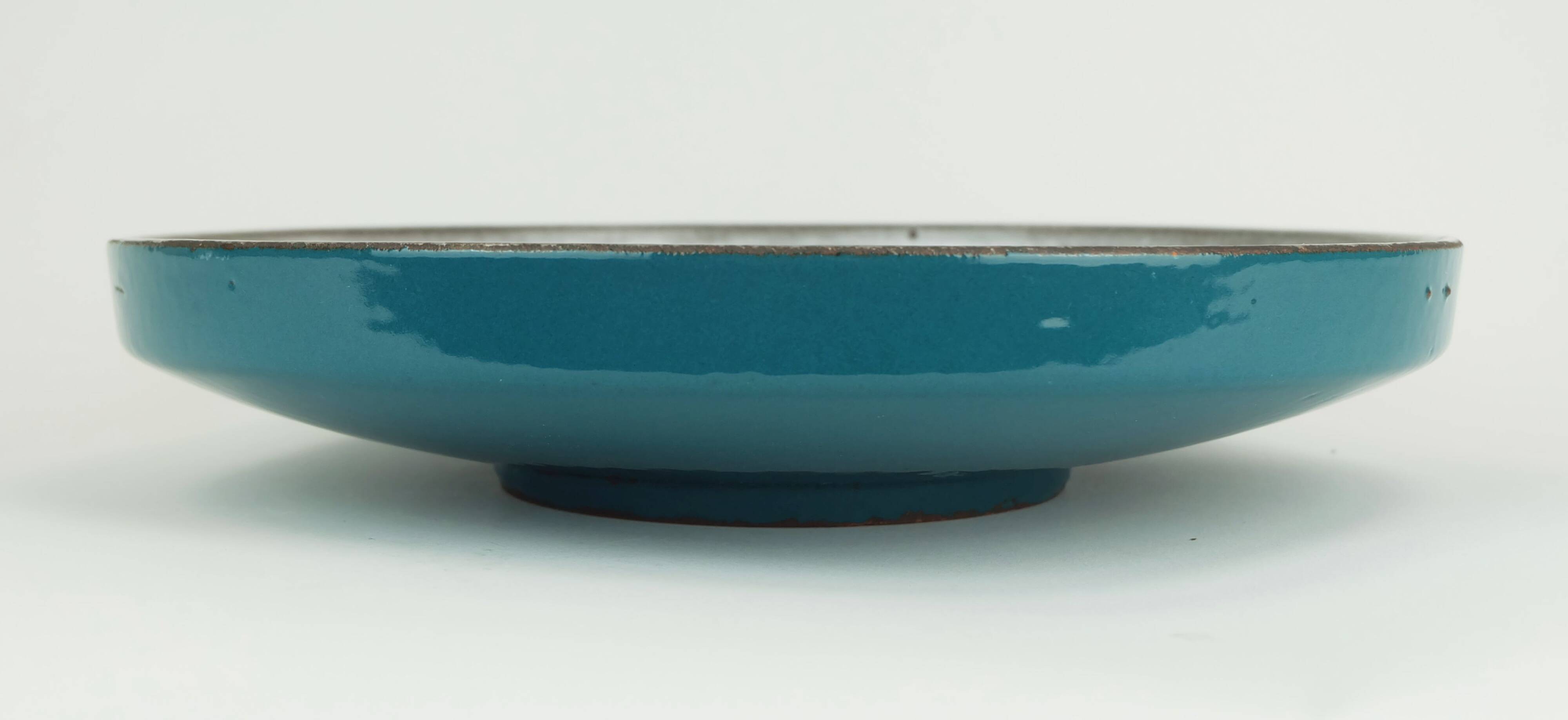 large carstens BOWL decor ankara grey and brown glaze no. 1075-31 1960s