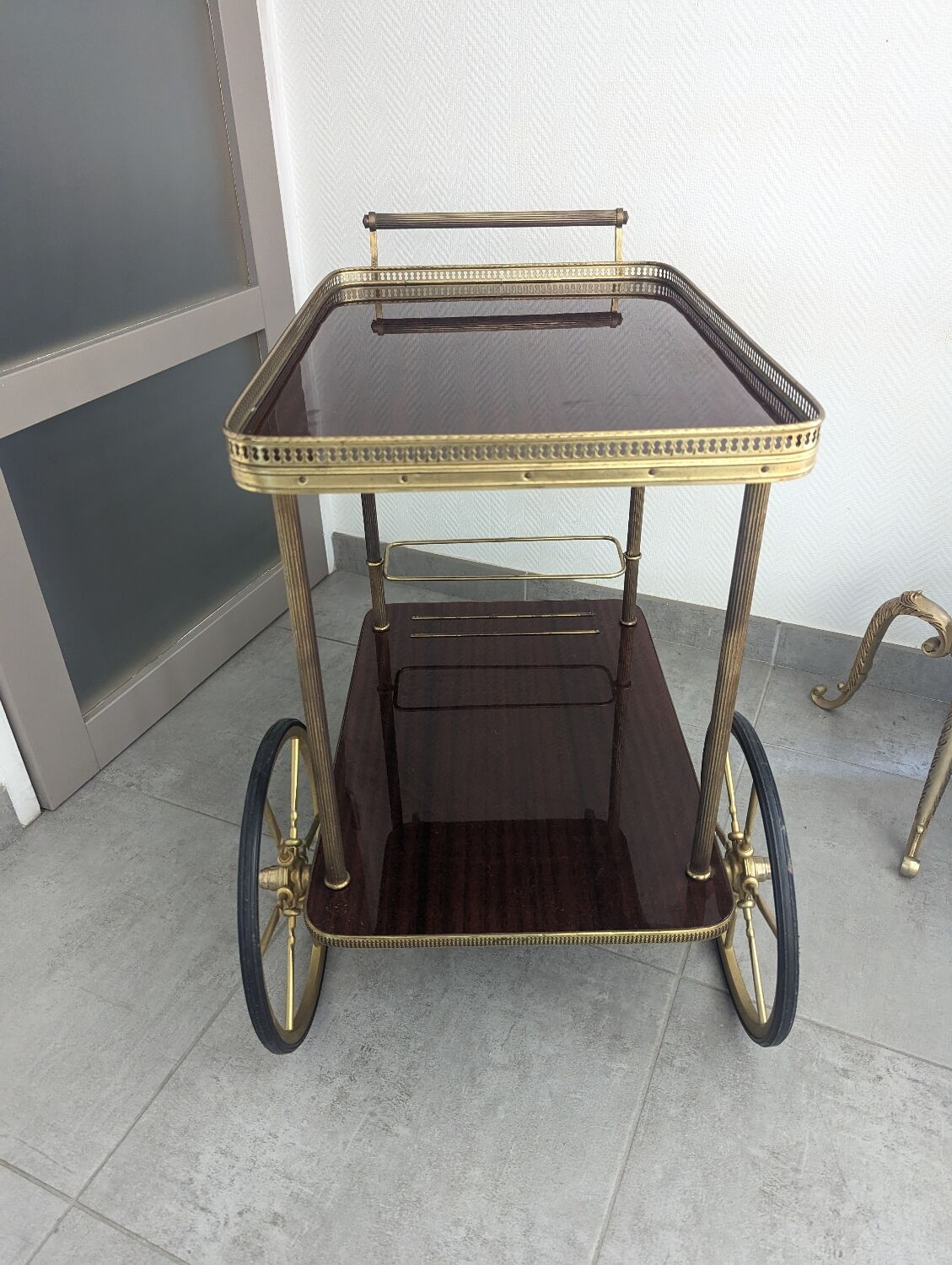 Vintage bar trolley