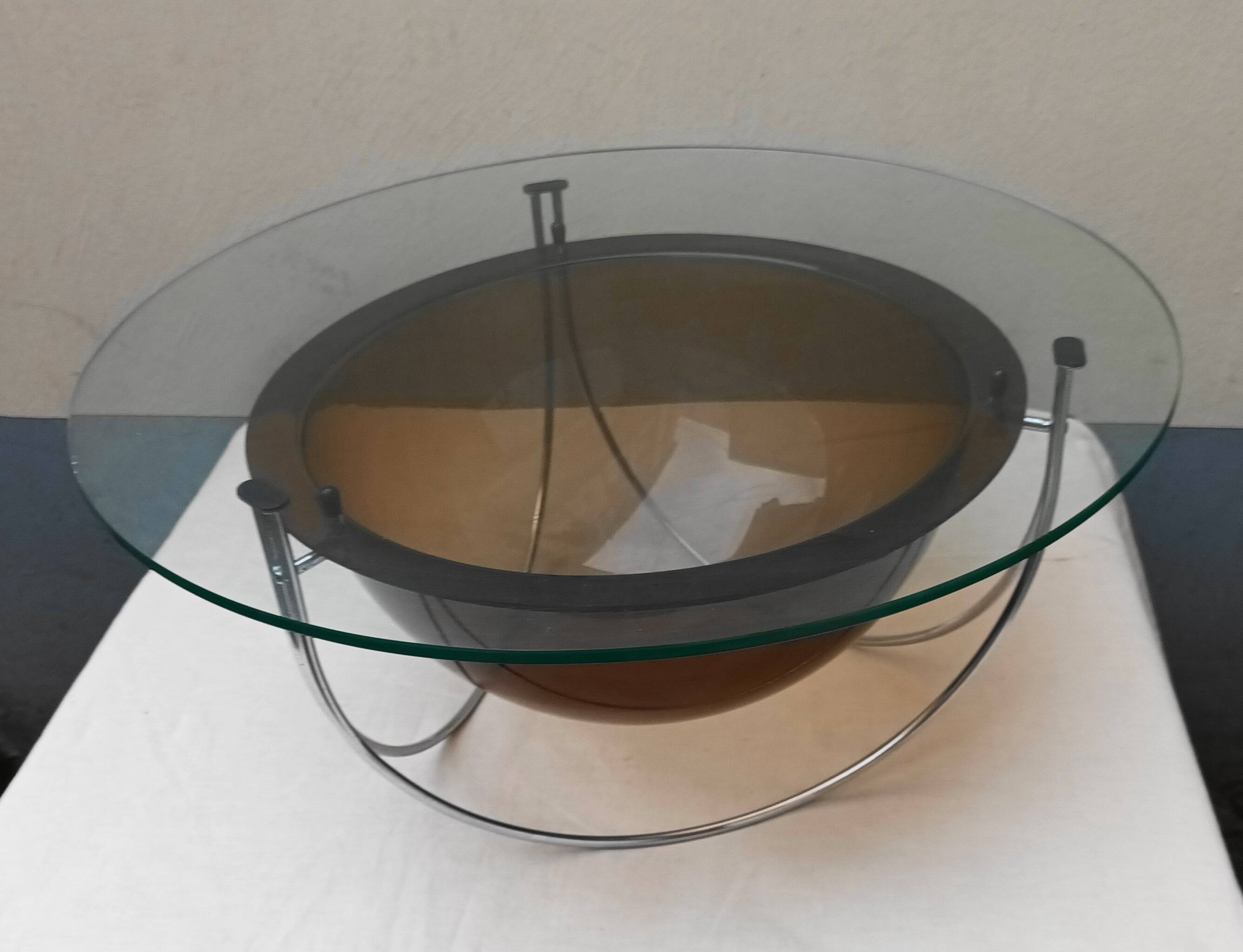 Table basse space age des années 70