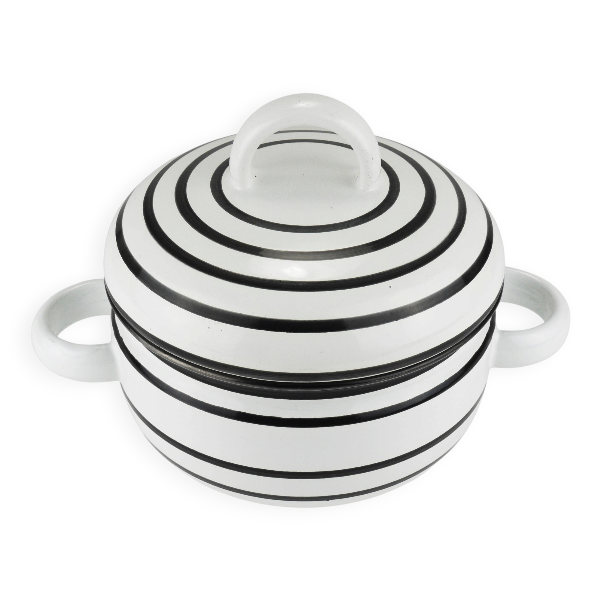 Enamelled pot carl aubock iii "culinar" with lid, ostovics vienna, austria, 1970s