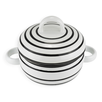 Enamelled pot carl aubock iii "culinar" with lid, ostovics vienna, austria, 1970s