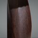 Large mid-century solid rosewood table lamp