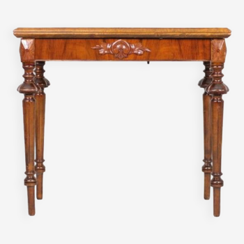 Console-card table, Northern Europe, circa 1900.