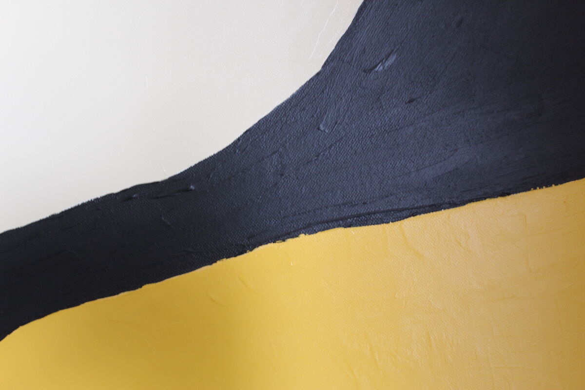 Abstract painting "Symbiose" 80x65cm for contemporary living room