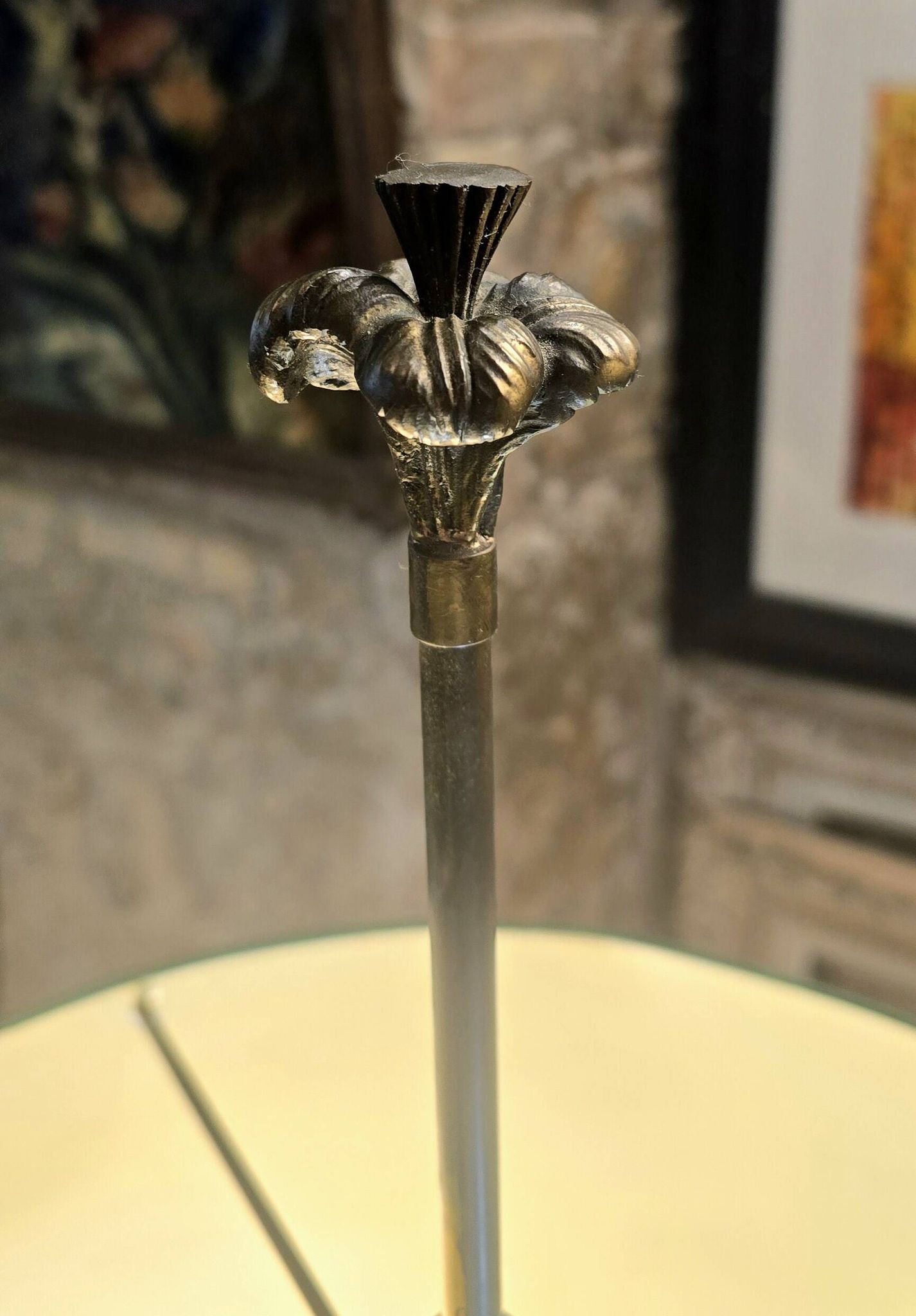 Lampe bouillotte en bronze de style empire, début XXe