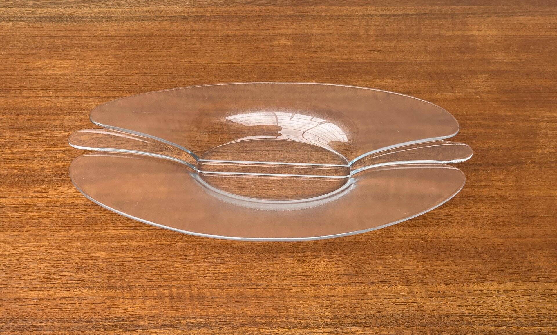 Vintage glass bowl from Holmegaard, 1970s.