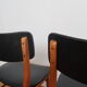 Lot de 6 chaises scandinaves skaï noir