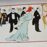 Porcelain cake dish Maxim's Paris