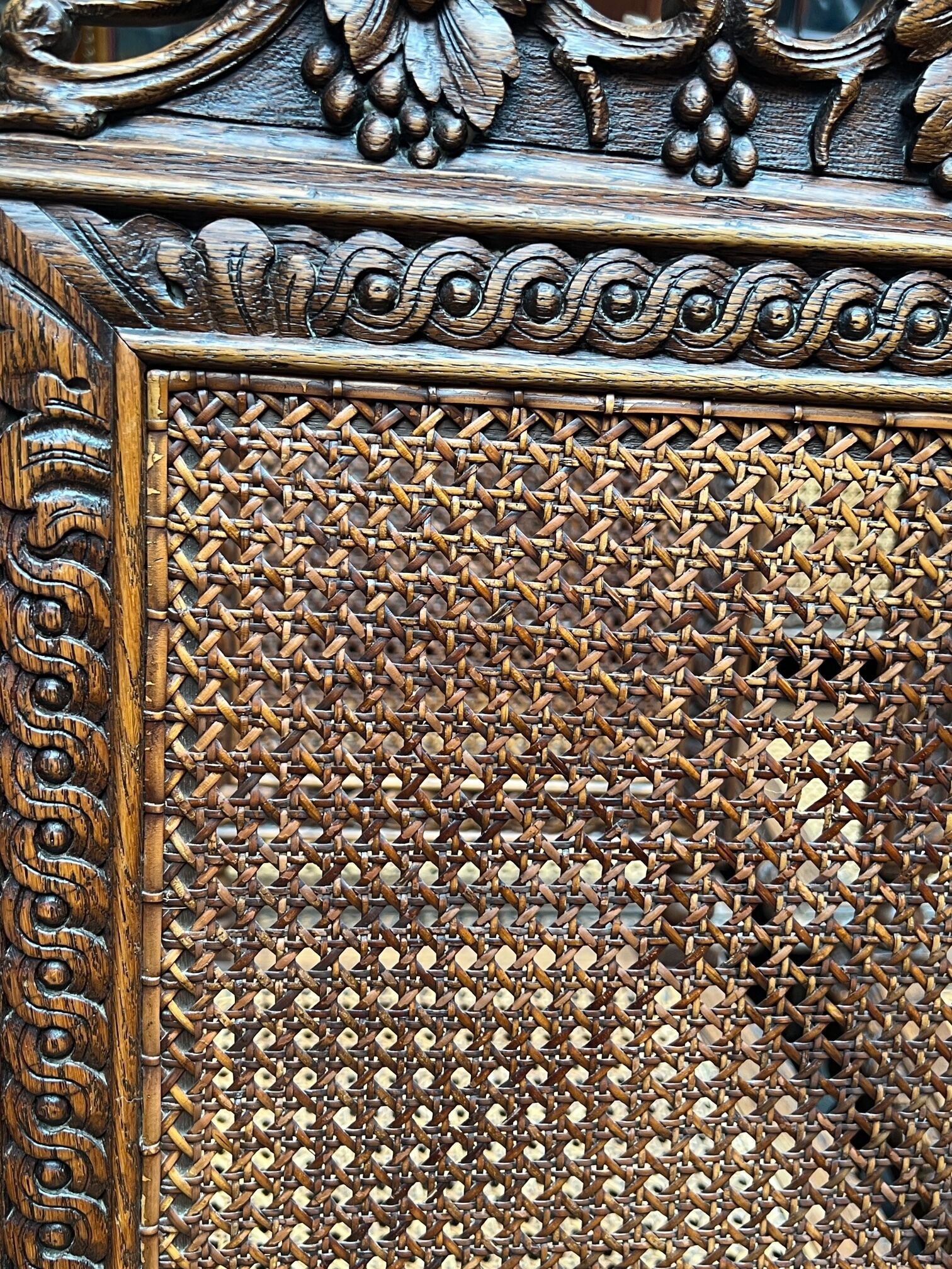Set of 12 Louis XIII style chairs.