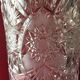 Vintage bohemian cut crystal vase