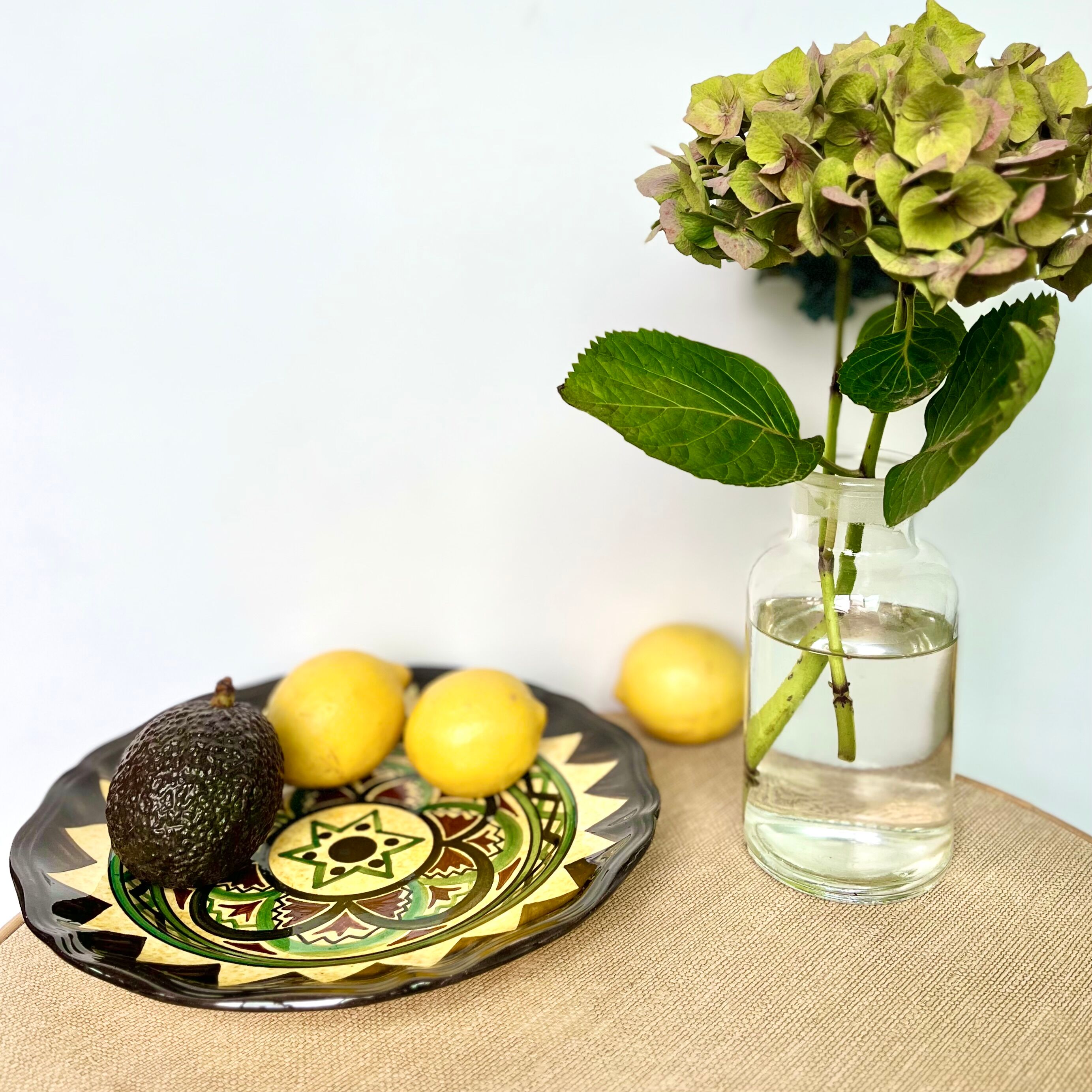 Decorative plate Faïencerie St Jean de Bretagne 1960