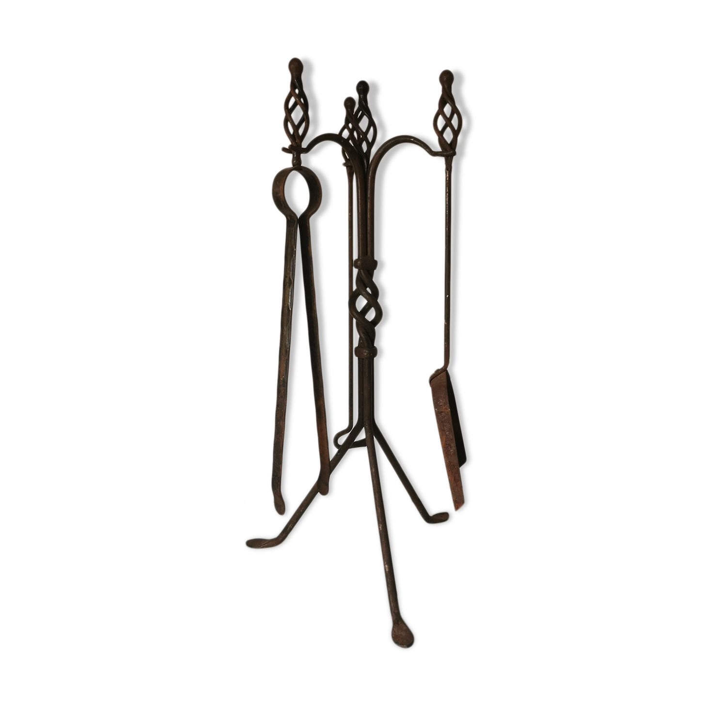 Wrought iron chimney servant