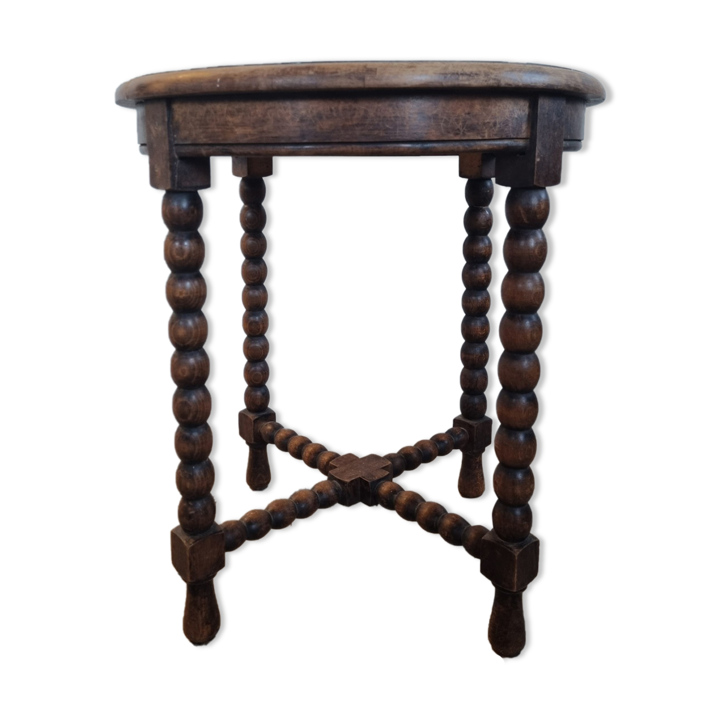 Coil coffee table, console, round, legs