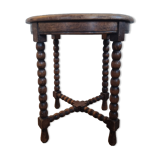 Coil coffee table, console, round, legs