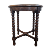 Table basse à bobine console ronde pieds