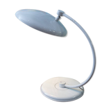 Vintage white metal Bauhaus style desk lamp