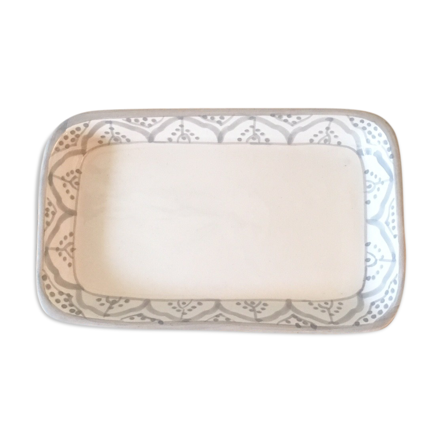 Small serving dish in Moroccan ceramic