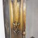 Corner fireplace screen in brass attributed to Dagobert Peche