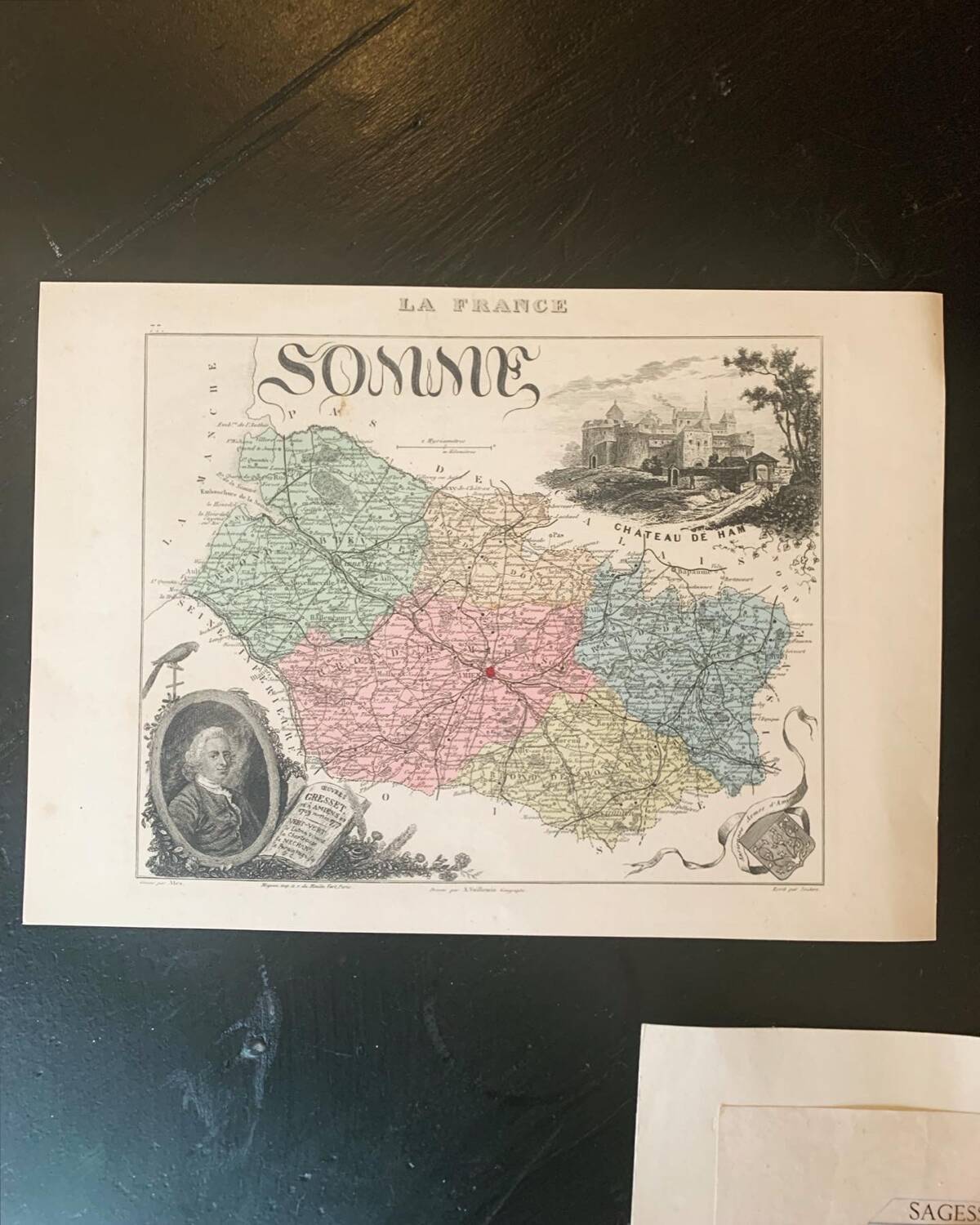 Geographic map of the Somme