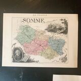 Geographic map of the Somme