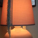 Pink ceramic ball lamp