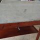 Toilet table on marble with cacker