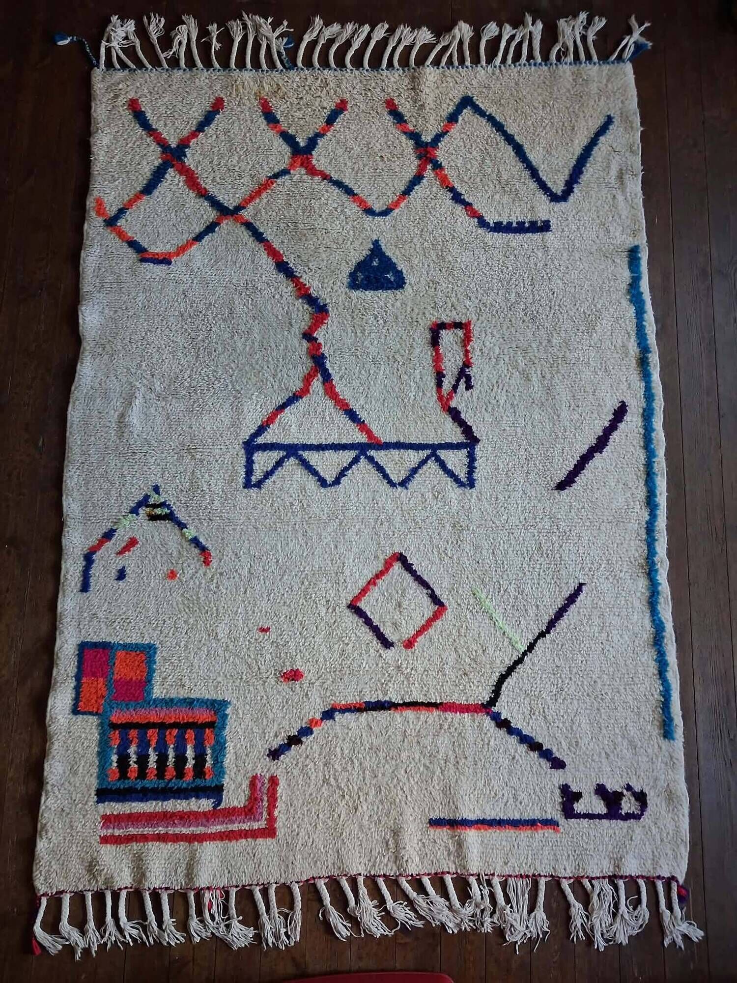Handmade Beni Ouarain rug 240x170cm