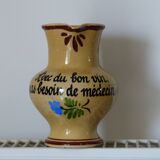 Milk pot faience, Malicorne, Emille Tessier