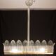 Lot de 2 grands lustres Art Déco de luxe par Barovier e Toso, verre de Murano,