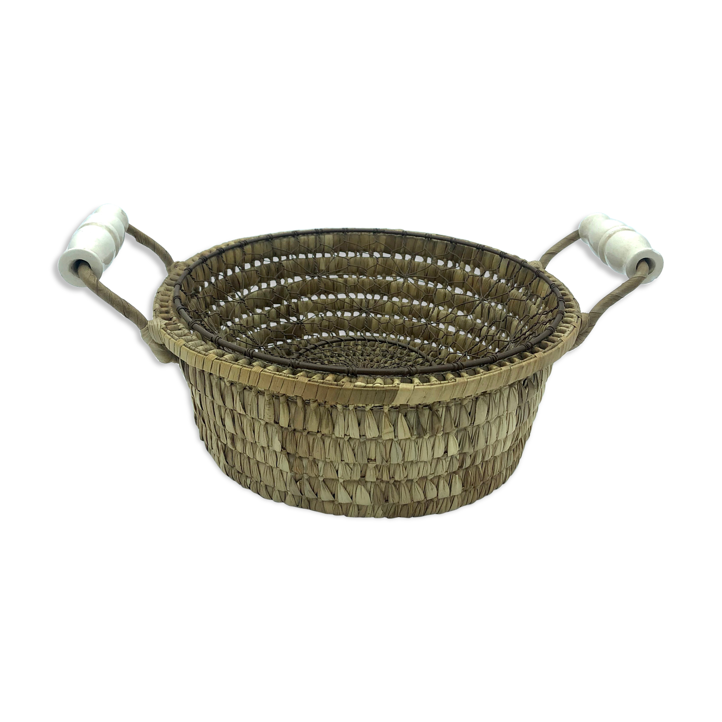 Bread pan, porcelain handle