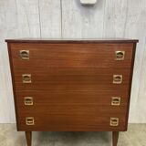 Chest of drawers with tapered legs
