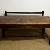 Farm table with bench