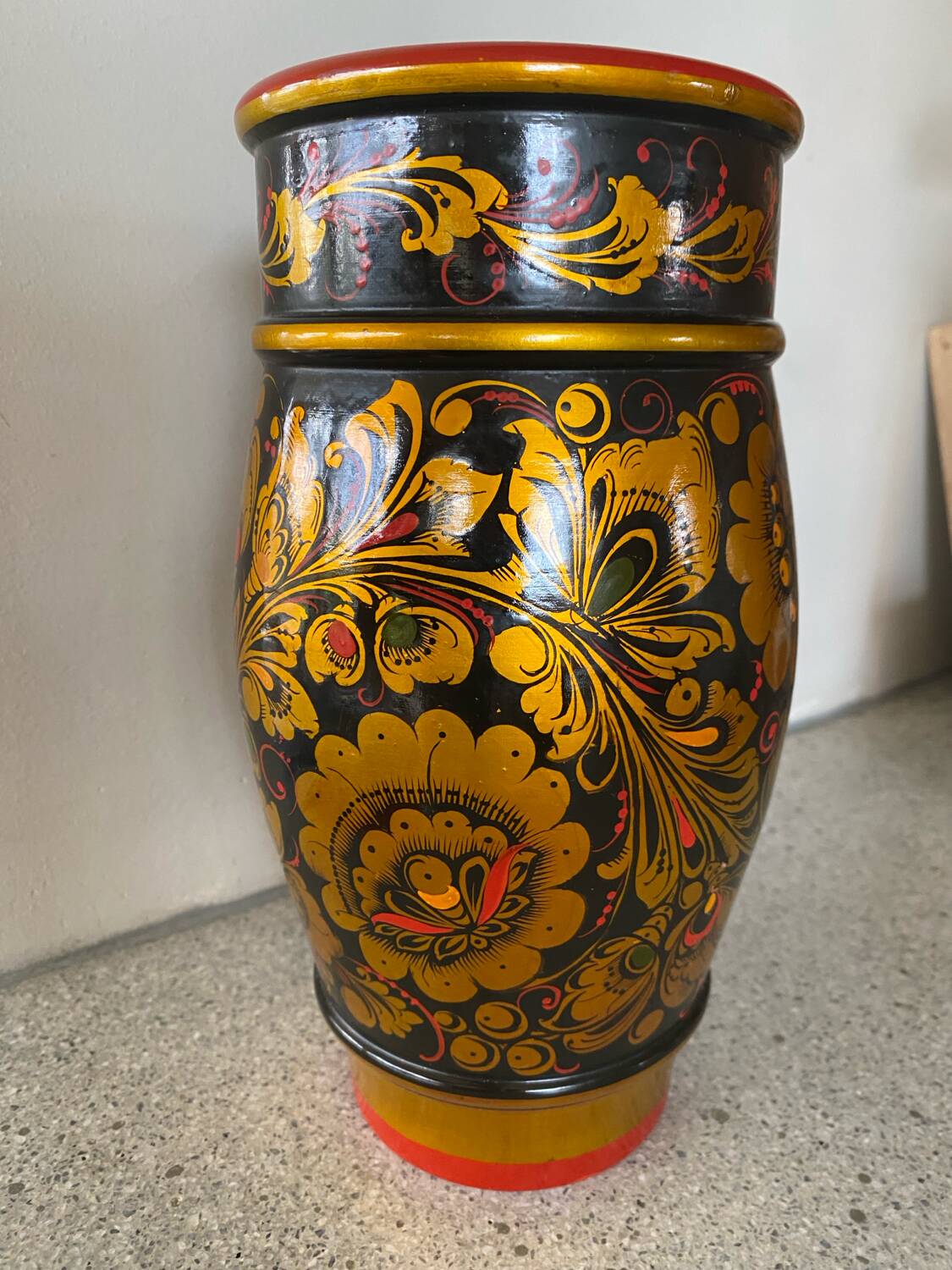 Hand painted vase