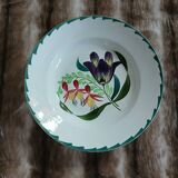 3 antique deep plates from St Amand and Hamage